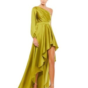 ✔️#65B BNET MAC DUGGAL HIGH LOW ONE SHOULDER FLOWY GOWN #49141